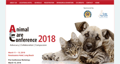 Desktop Screenshot of animalcareconference.org